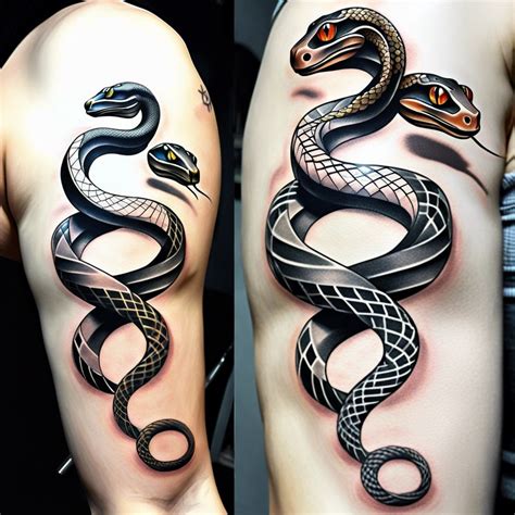 15 Mesmerizing Snake Tattoo Arm Wrap Ideas for。